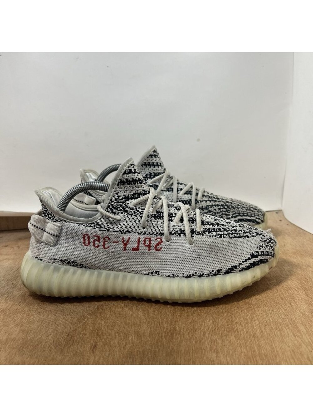 adidas Yeezy Boost 350 V2 Zebra White/Black/Red CP9654 Men Size 8 Shoes